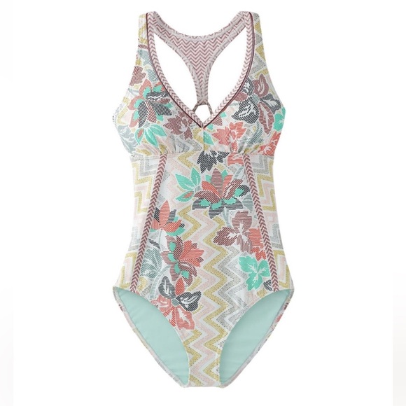 Prana Swimsuit Women's Khari One
Piece Swimsuit in Lava Glow Size XL - Picture 1 of 7